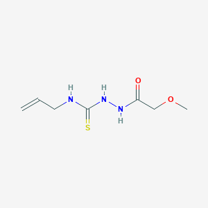 molecular formula C7H13N3O2S B2543878 N-烯丙基-2-(甲氧基乙酰)肼基碳硫酰胺 CAS No. 634177-24-5