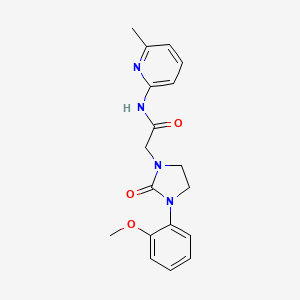 molecular formula C18H20N4O3 B2543898 2-(3-(2-methoxyphenyl)-2-oxoimidazolidin-1-yl)-N-(6-methylpyridin-2-yl)acetamide CAS No. 1257547-26-4