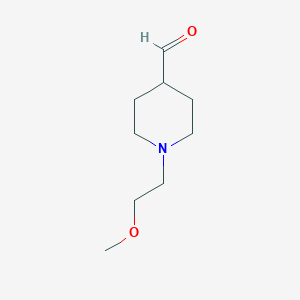 molecular formula C9H17NO2 B2543899 1-(2-甲氧基乙基)-哌啶-4-甲醛 CAS No. 342435-23-8