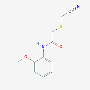 molecular formula C11H12N2O2S B254390 2-((cyanomethyl)thio)-N-(2-methoxyphenyl)acetamide 