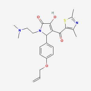 B2543906 5-(4-(allyloxy)phenyl)-1-(2-(dimethylamino)ethyl)-4-(2,4-dimethylthiazole-5-carbonyl)-3-hydroxy-1H-pyrrol-2(5H)-one CAS No. 623127-19-5