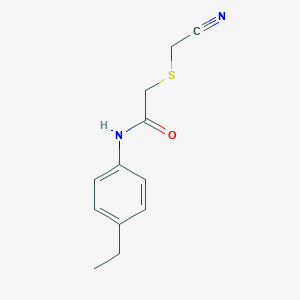 2-[(cyanomethyl)sulfanyl]-N-(4-ethylphenyl)acetamide