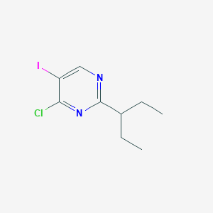 4-Chloro-5-iodo-2-(pentan-3-yl)pyrimidine