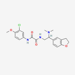 N1-(3-chloro-4-methoxyphenyl)-N2-(2-(2,3-dihydrobenzofuran-5-yl)-2-(dimethylamino)ethyl)oxalamide