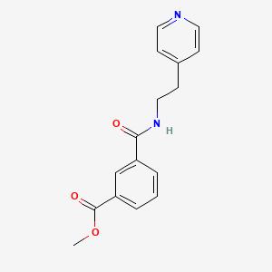 molecular formula C16H16N2O3 B2543948 Methyl 3-{[2-(pyridin-4-yl)ethyl]carbamoyl}benzoate CAS No. 1797658-83-3