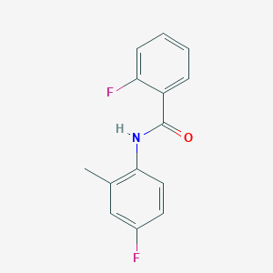 2-fluoro-N-(4-fluoro-2-methylphenyl)benzamide