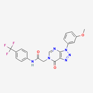2-(3-(3-methoxyphenyl)-7-oxo-3H-[1,2,3]triazolo[4,5-d]pyrimidin-6(7H)-yl)-N-(4-(trifluoromethyl)phenyl)acetamide