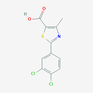 molecular formula C11H7Cl2NO2S B254398 4-Methyl-2-(3,4-dichlorophenyl)thiazole-5-carboxylic acid 
