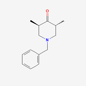 molecular formula C14H19NO B2543993 (3R,5R)-1-benzyl-3,5-dimethylpiperidin-4-one CAS No. 1354940-96-7; 2243506-96-7