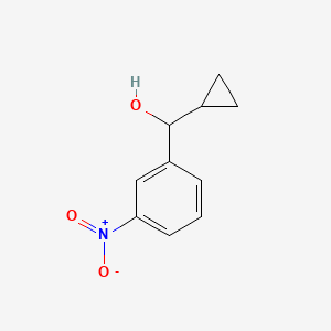 molecular formula C10H11NO3 B2543999 Cyclopropyl(3-nitrophenyl)methanol CAS No. 1448164-78-0