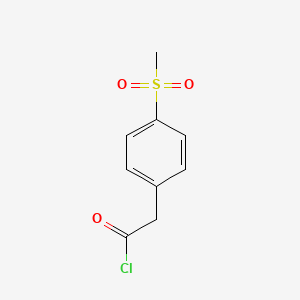 molecular formula C9H9ClO3S B2544002 (4-Methylsulfonylphenyl)acetyl chloride CAS No. 74426-50-9