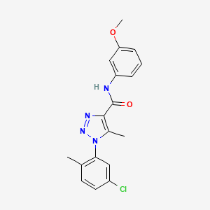 1-(5-chloro-2-methylphenyl)-N-(3-methoxyphenyl)-5-methyl-1H-1,2,3-triazole-4-carboxamide
