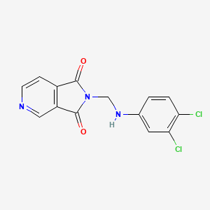 2-[(3,4-Dichloroanilino)methyl]pyrrolo[3,4-c]pyridine-1,3-dione