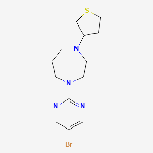 molecular formula C13H19BrN4S B2544015 1-(5-Bromopyrimidin-2-yl)-4-(thiolan-3-yl)-1,4-diazepane CAS No. 2379953-07-6