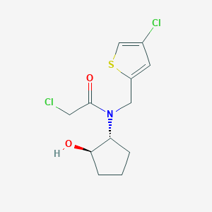 2-Chloro-N-[(4-chlorothiophen-2-yl)methyl]-N-[(1R,2R)-2-hydroxycyclopentyl]acetamide