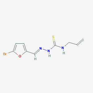 molecular formula C9H10BrN3OS B254402 N-allyl-N'-[(5-bromo-2-furyl)methylene]carbamohydrazonothioic acid 