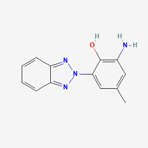 molecular formula C13H12N4O B2544024 2-Amino-6-(2H-1,2,3-benzotriazol-2-yl)-4-methylphenol CAS No. 52357-20-7