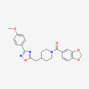 1-(1,3-Benzodioxol-5-ylcarbonyl)-4-{[3-(4-methoxyphenyl)-1,2,4-oxadiazol-5-yl]methyl}piperidine