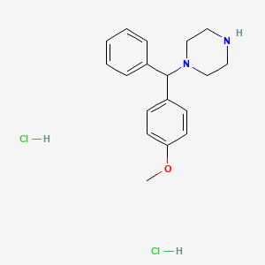 1-[(4-Methoxyphenyl)(phenyl)methyl]piperazine dihydrochloride