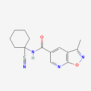 N-(1-Cyanocyclohexyl)-3-methyl-[1,2]oxazolo[5,4-b]pyridine-5-carboxamide