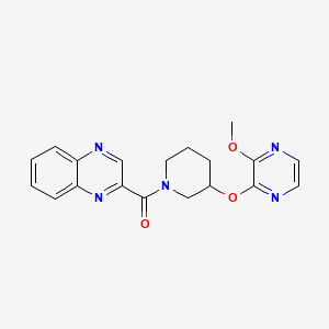 (3-((3-Methoxypyrazin-2-yl)oxy)piperidin-1-yl)(quinoxalin-2-yl)methanone