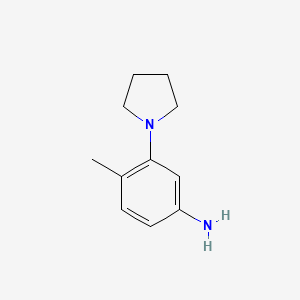 molecular formula C11H16N2 B2544053 4-Methyl-3-pyrrolidinylphenylamine CAS No. 710351-71-6