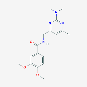 N-((2-(dimethylamino)-6-methylpyrimidin-4-yl)methyl)-3,4-dimethoxybenzamide