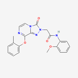 molecular formula C21H19N5O4 B2544056 N-(2-methoxyphenyl)-2-[8-(2-methylphenoxy)-3-oxo[1,2,4]triazolo[4,3-a]pyrazin-2(3H)-yl]acetamide CAS No. 1251600-47-1