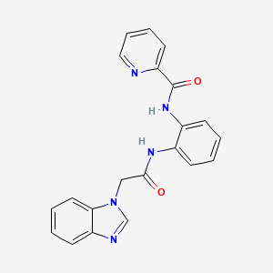 N-(2-(2-(1H-benzo[d]imidazol-1-yl)acetamido)phenyl)picolinamide