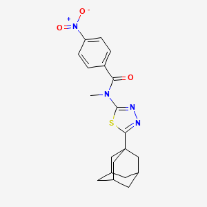 N-[5-(1-adamantyl)-1,3,4-thiadiazol-2-yl]-N-methyl-4-nitrobenzamide