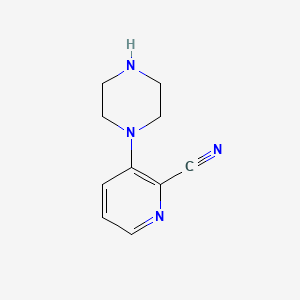 molecular formula C10H12N4 B2544072 3-(Piperazin-1-yl)picolinonitrile CAS No. 1058161-61-7