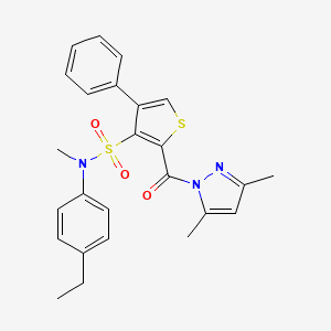 2-[(3,5-dimethyl-1H-pyrazol-1-yl)carbonyl]-N-(4-ethylphenyl)-N-methyl-4-phenylthiophene-3-sulfonamide