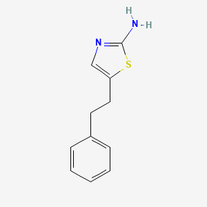 molecular formula C11H12N2S B2544080 5-(2-phenylethyl)-2-Thiazolamine CAS No. 100988-28-1