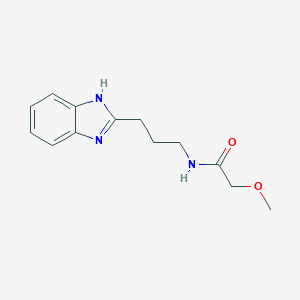 molecular formula C13H17N3O2 B254411 N-[3-(1H-benzimidazol-2-yl)propyl]-2-methoxyacetamide 