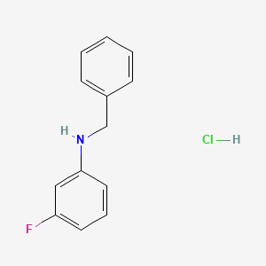 molecular formula C13H13ClFN B2544118 N-Benzyl-3-fluoroaniline hydrochloride CAS No. 2219373-54-1