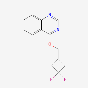 molecular formula C13H12F2N2O B2544128 4-[(3,3-Difluorocyclobutyl)methoxy]quinazoline CAS No. 2202286-86-8