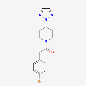 1-(4-(2H-1,2,3-triazol-2-yl)piperidin-1-yl)-2-(4-bromophenyl)ethanone