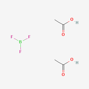 molecular formula C4H8BF3O4 B2544153 Boron trifluoride acetic acid complex CAS No. 373-61-5