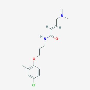 molecular formula C16H23ClN2O2 B2544160 (E)-N-[3-(4-Chloro-2-methylphenoxy)propyl]-4-(dimethylamino)but-2-enamide CAS No. 2411325-19-2