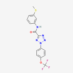 N-(3-(methylthio)phenyl)-2-(4-(trifluoromethoxy)phenyl)-2H-tetrazole-5-carboxamide