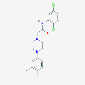 molecular formula C20H23Cl2N3O B2544176 N-(2,5-二氯苯基)-2-[4-(3,4-二甲基苯基)哌嗪-1-基]乙酰胺 CAS No. 667891-38-5