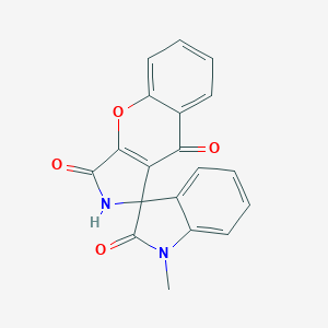 1'-methyl-2H-spiro[chromeno[2,3-c]pyrrole-1,3'-indole]-2',3,9(1'H)-trione