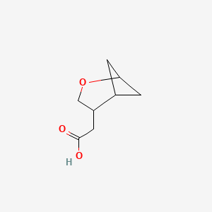 molecular formula C8H12O3 B2544200 2-(2-氧代双环[3.1.1]庚烷-4-基)乙酸 CAS No. 2418722-08-2