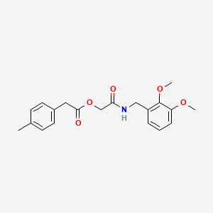 molecular formula C20H23NO5 B2544204 Acétate de (4-méthylphényl) 2-[(2,3-diméthoxybenzyl)amino]-2-oxoéthyle CAS No. 1797255-00-5