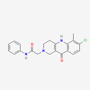 molecular formula C21H20ClN3O2 B2544225 7-(1,3-Benzodioxol-5-yl)-3-[(4-benzylpiperazin-1-yl)carbonyl]pyrazolo[1,5-a]pyrimidine CAS No. 1251674-11-9