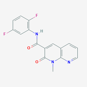 molecular formula C16H11F2N3O2 B2544232 N-(2,5-difluorophenyl)-1-methyl-2-oxo-1,2-dihydro-1,8-naphthyridine-3-carboxamide CAS No. 899969-17-6