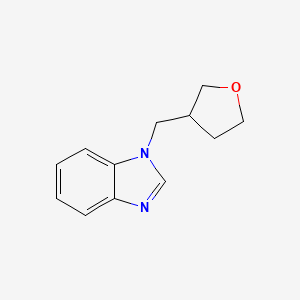 molecular formula C12H14N2O B2544274 1-(Oxolan-3-ylmethyl)benzimidazole CAS No. 1708523-76-5