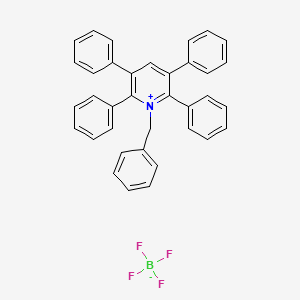 molecular formula C36H28BF4N B2544278 1-Benzyl-2,3,5,6-tetraphenylpyridinium tetrafluoroborate CAS No. 71670-95-6