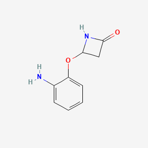 molecular formula C9H10N2O2 B2544284 4-(2-Aminophenoxy)azetidin-2-one CAS No. 1909318-85-9