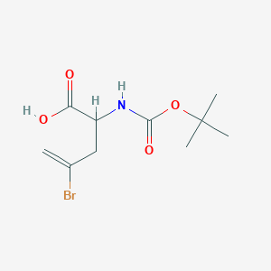 molecular formula C10H16BrNO4 B2544285 Boc-l-2-amino-4-bromo-4-pentenoicacid CAS No. 138742-46-8; 149930-92-7; 151215-34-8